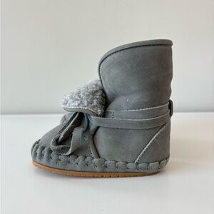 Donsje Pina Grey Nubuck Booties Size 12-18 months